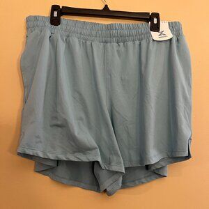 Xersion Women's FeatherLite Pull On Short Cameo Blue, Size 1X New with Tags